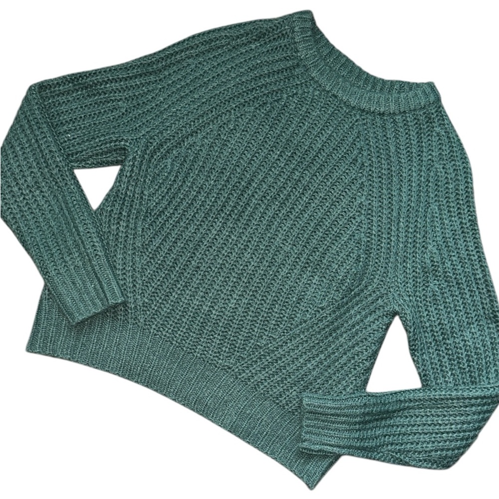 Green Knit Women's Sweater
